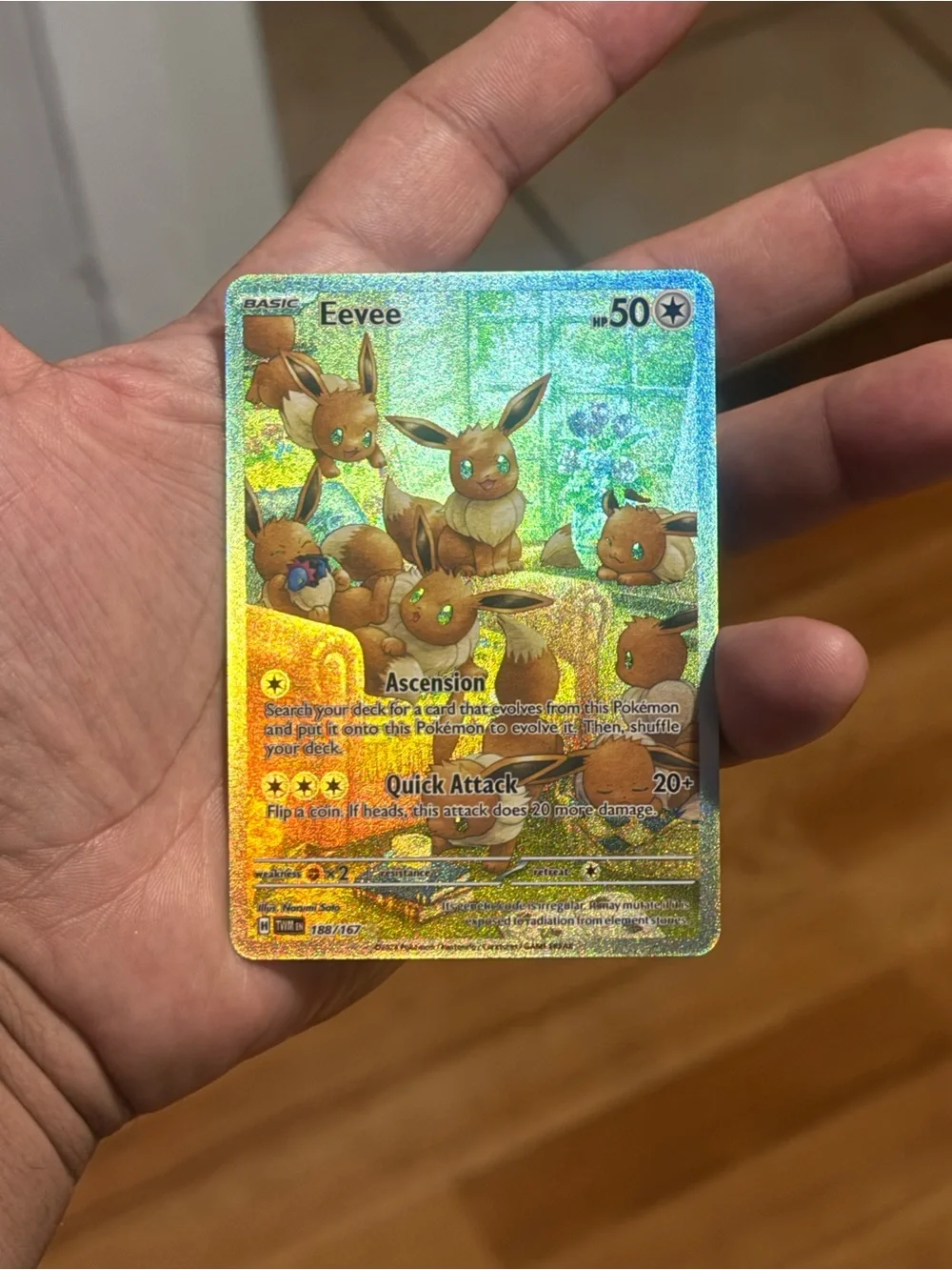 Eevee twilight Masquerade illustration rare custom cards